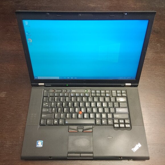 Lenovo ThinkPad T410 i5 3.2GHzTURBO Win10Pro 4GB RAM 128GB SSD Black - Fair - Picture 1 of 12